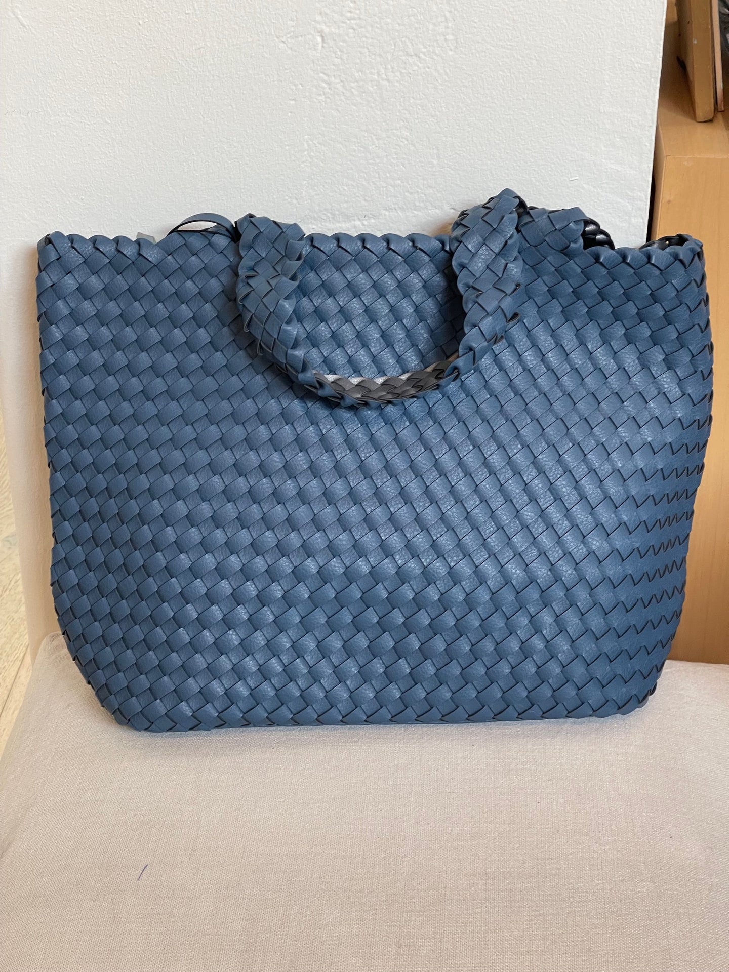 Ilse Jacobsen Tote Blue with Ant Silver
