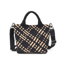 Load image into Gallery viewer, Sky's The Limit - Woven Neoprene Small Crossbody: Sand Black