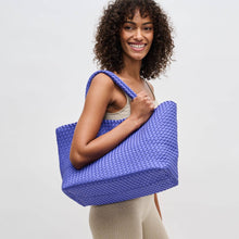 Load image into Gallery viewer, Sol Selene Sky's The Limit - Large Woven Neoprene Tote: Chocolate