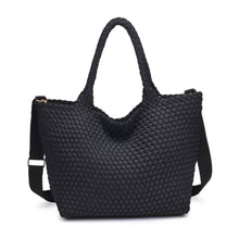 Load image into Gallery viewer, Sol Selene Sky's The Limit - Medium Laced Up Eco-Edition Tote: Beige