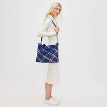 Load image into Gallery viewer, Sol Selene Sky's The Limit - Medium Woven Neoprene Tote: Sand Black