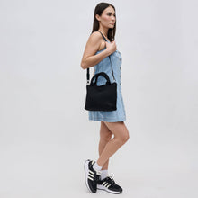 Load image into Gallery viewer, Sky's The Limit - Woven Neoprene Small Crossbody: Sand Black