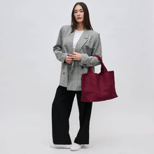 Load image into Gallery viewer, Sol Selene Sky's The Limit - Large Woven Neoprene Tote: Chocolate