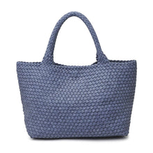 Load image into Gallery viewer, Sol Selene Sky's The Limit - Large Woven Neoprene Tote: Chocolate