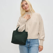 Load image into Gallery viewer, Sky's The Limit - Woven Neoprene Small Crossbody: Navy Nude