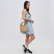 Load image into Gallery viewer, Sky's The Limit - Woven Neoprene Small Crossbody: Navy Nude