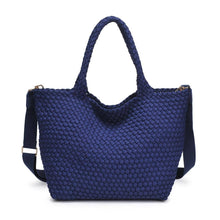 Load image into Gallery viewer, Sol Selene Sky's The Limit - Medium Laced Up Eco-Edition Tote: Beige