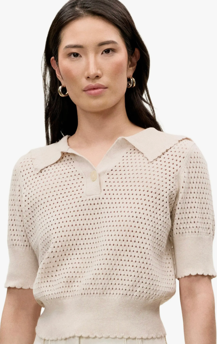 Rebecca Taylor Fern Knit Sweater - Beige