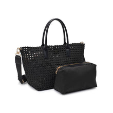Load image into Gallery viewer, Sol Selene -Soltice Medium  Hand Woven Knot Tote: Nude