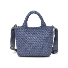 Load image into Gallery viewer, Sky's The Limit - Woven Neoprene Small Crossbody: Navy Nude