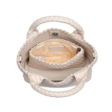 Load image into Gallery viewer, Sky's The Limit - Woven Neoprene Small Crossbody: Sand Black