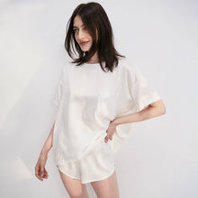 Load image into Gallery viewer, Lunya Washable Silk Tee Set: Tranquil White, M