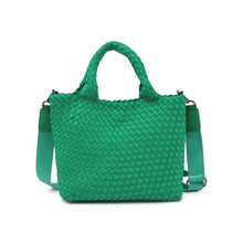 Load image into Gallery viewer, Sky's The Limit - Woven Neoprene Small Crossbody: Sand Black