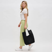 Load image into Gallery viewer, Sol Selene Zenith Zen - Hand Woven Knot Tote: Nude