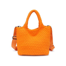 Load image into Gallery viewer, Sky's The Limit - Woven Neoprene Small Crossbody: Navy Nude