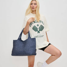 Load image into Gallery viewer, Sol Selene Sky's The Limit - Large Woven Neoprene Tote: Chocolate