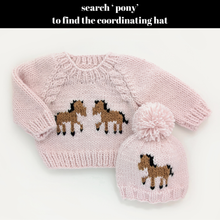 Load image into Gallery viewer, Pony Sweater Blush for Baby &amp; Toddler: 6-12 months