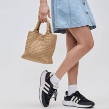Load image into Gallery viewer, Sky's The Limit - Woven Neoprene Small Crossbody: Sand Black