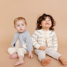 Load image into Gallery viewer, Blueberry Hill Bear Cardigan, Bowie Grey | Baby &amp; Kid Sweater: S; 12-24M
