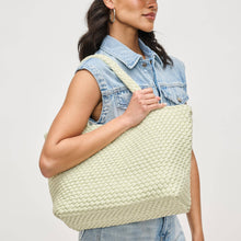 Load image into Gallery viewer, Sky's The Limit - Medium Laced Up Eco-Edition Tote: Nude