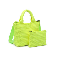 Load image into Gallery viewer, Sky's The Limit - Woven Neoprene Small Crossbody: Navy Nude