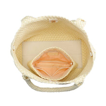 Load image into Gallery viewer, Sol Selene Sky's The Limit - Medium Laced Up Eco-Edition Tote: Beige