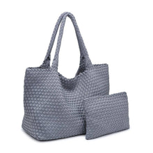 Load image into Gallery viewer, Sol Selene Sky's The Limit - Large Woven Neoprene Tote: Chocolate