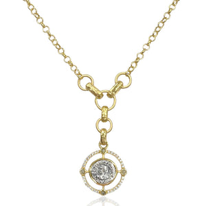 TAT2 GOLD MIKO COIN NECKLACE