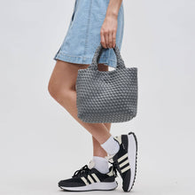 Load image into Gallery viewer, Sky's The Limit - Woven Neoprene Small Crossbody: Navy Nude