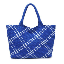 Load image into Gallery viewer, Sol Selene Sky's The Limit - Large Woven Neoprene Tote: Chocolate
