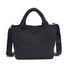 Load image into Gallery viewer, Sky's The Limit - Woven Neoprene Small Crossbody: Sand Black