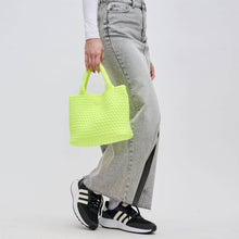 Load image into Gallery viewer, Sky's The Limit - Woven Neoprene Small Crossbody: Navy Nude