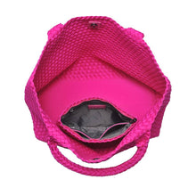 Load image into Gallery viewer, Sol Selene Sky's The Limit - Large Woven Neoprene Tote: Chocolate