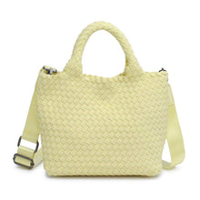 Load image into Gallery viewer, Sky's The Limit - Woven Neoprene Small Crossbody: Navy Nude