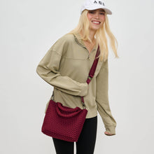 Load image into Gallery viewer, Sky's The Limit - Woven Neoprene Small Crossbody: Sand Black