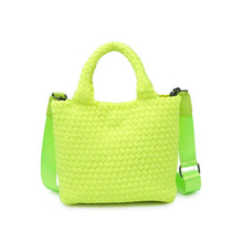Load image into Gallery viewer, Sky's The Limit - Woven Neoprene Small Crossbody: Sand Black
