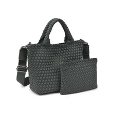 Load image into Gallery viewer, Sky's The Limit - Woven Neoprene Small Crossbody: Sand Black