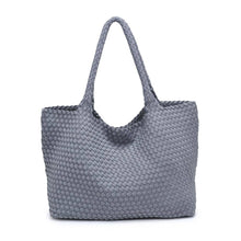 Load image into Gallery viewer, Sol Selene Sky's The Limit - Large Woven Neoprene Tote: Chocolate