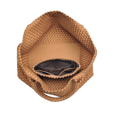 Load image into Gallery viewer, Sol Selene Sky's The Limit - Large Woven Neoprene Tote: Chocolate