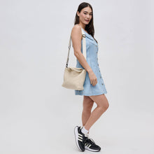 Load image into Gallery viewer, Sky's The Limit - Woven Neoprene Small Crossbody: Sand Black