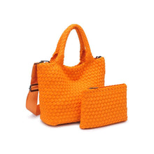 Load image into Gallery viewer, Sky's The Limit - Woven Neoprene Small Crossbody: Sand Black