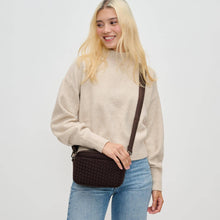Load image into Gallery viewer, Inspiration Woven Neoprene Crossbody: Chocolate