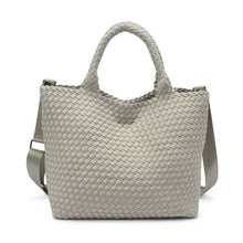 Load image into Gallery viewer, Sky's The Limit - Medium Tote: Cream