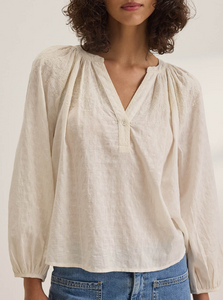 Velvet Carina Blouse - Cream