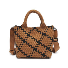 Load image into Gallery viewer, Sky's The Limit - Woven Neoprene Small Crossbody: Sand Black