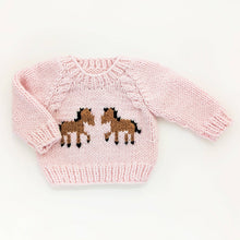 Load image into Gallery viewer, Pony Sweater Blush for Baby &amp; Toddler: 2-3T