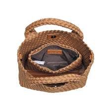 Load image into Gallery viewer, Sky's The Limit - Woven Neoprene Small Crossbody: Sand Black