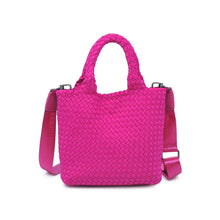 Load image into Gallery viewer, Sky's The Limit - Woven Neoprene Small Crossbody: Navy Nude