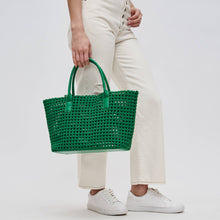 Load image into Gallery viewer, Sol Selene -Soltice Medium  Hand Woven Knot Tote: Nude