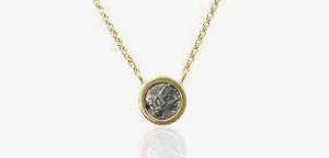 TAT2 GOLD FLORA COIN NECKLACE